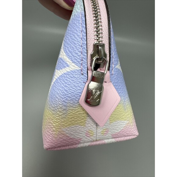 Louis Vuitton Pink Monogram Escale Tye Dye Cosmetic Pouch NEW - Picture 3 of 10